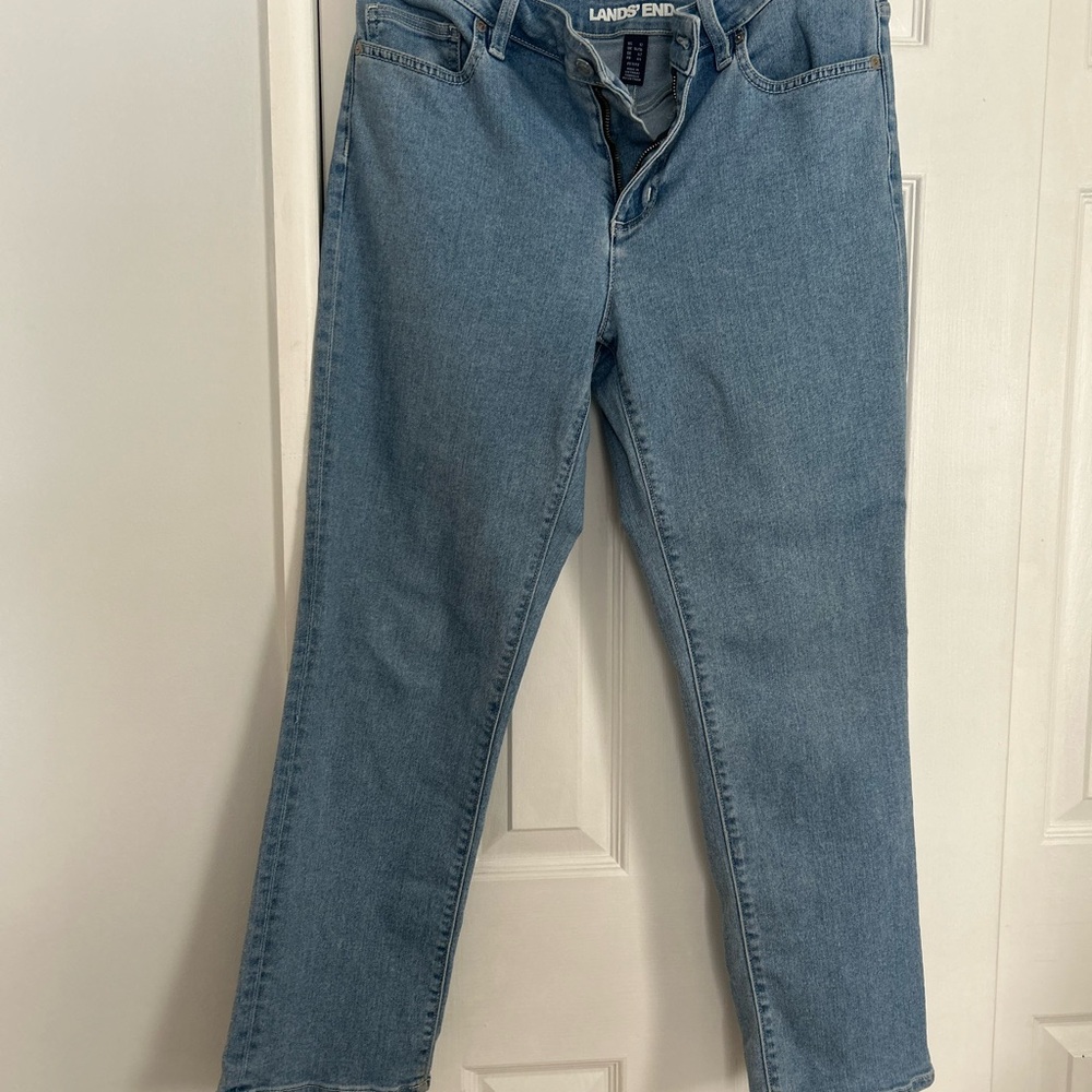 Lands' End Light Blue Denim Pants